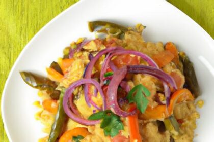 Savor Moroccan Couscous with Vibrant Roast Vegetables Rich in Flavor