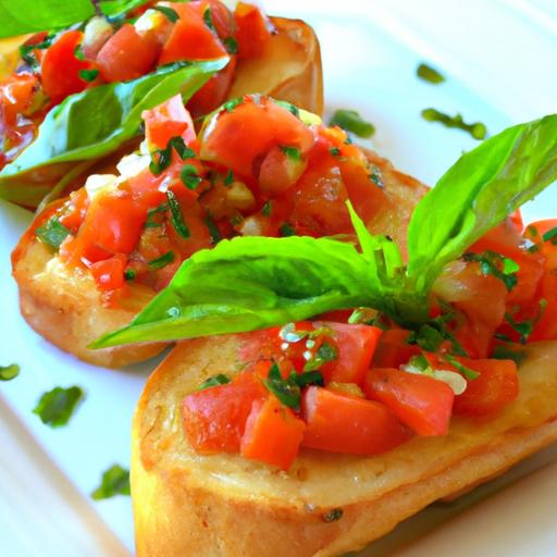 fresh Tomato & Basil Bruschetta: A classic Italian Delight