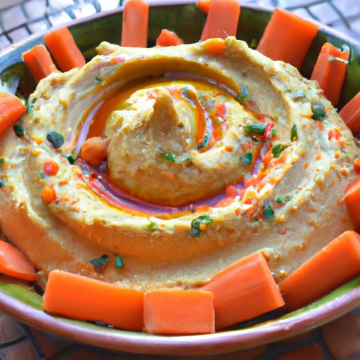Sweet Potato Hummus Clipart: Flavorful Art for Creatives