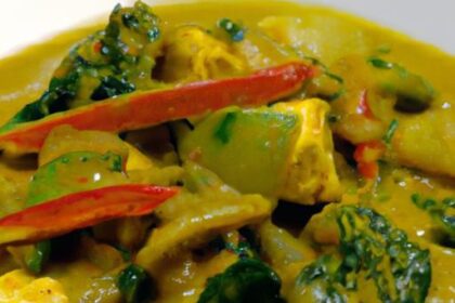 Tropical Twist: Flavorful Coconut Curry with Mixed Veggies