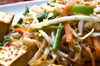Delicious Vegan Pad Thai with Tofu: A Flavorful Twist
