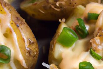 Crispy Potato Skins with Cheese & Chives: A Tasty Twist