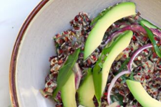Nutrient-Packed Quinoa Salad with Creamy Avocado Twist