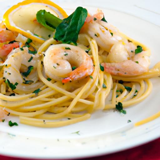 Savor the Perfect Shrimp Scampi with Twirling spaghetti