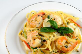 Savor the Perfect Shrimp Scampi with Twirling Spaghetti