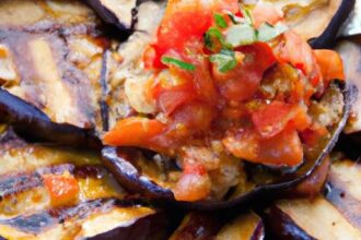 Savor Summer: Grilled Eggplant Paired with Fresh Tomato Salsa