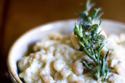 Creamy White Bean Dip with Rosemary & Garlic Flair