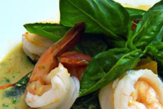 Savor the Essence of Thai Green Curry with Succulent Shrimp