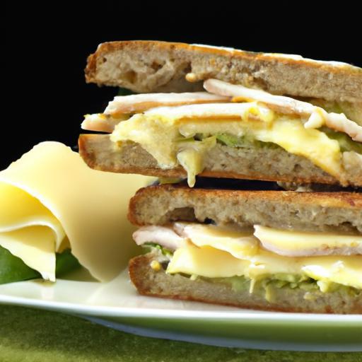 Savory Turkey & Cheese Sandwiches with Zesty Pesto Twist