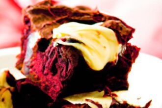 Decadent Red Velvet Brownies Swirled with Cream Cheese Bliss