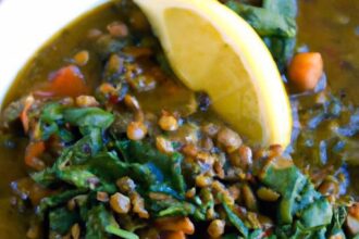 Hearty Lentil and Spinach Stew: Nutritious Comfort Food