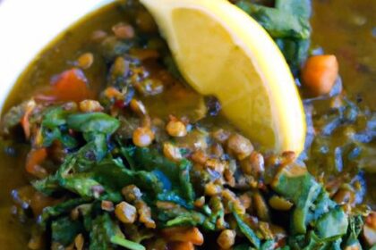 Hearty Lentil and Spinach Stew: Nutritious Comfort Food