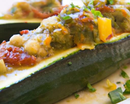 Delicious Vegan Stuffed Zucchini Boats: A Healthy Feast