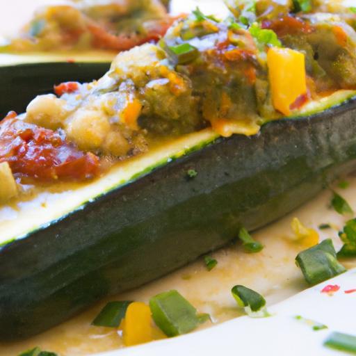 Delicious Vegan Stuffed Zucchini Boats: A Healthy Feast