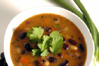 Savor the Flavor: Healthy Low-Calorie Black Bean Soup