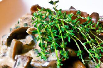 Hearty Vegan Mushroom Stroganoff with Fresh Thyme Twist
