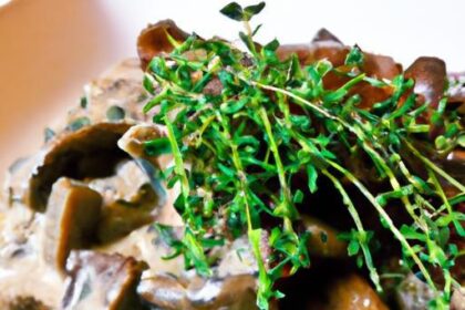 Hearty Vegan Mushroom Stroganoff with Fresh Thyme Twist