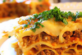Hearty Beef Lasagna Made with Nutritious Whole Grain Pasta