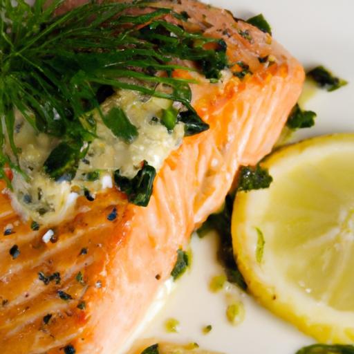 Savor the Flavor: Grilled Salmon with Zesty Lemon Dill Sauce