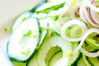 Refreshing Cucumber and Onion Salad: A Crisp, Tangy Delight