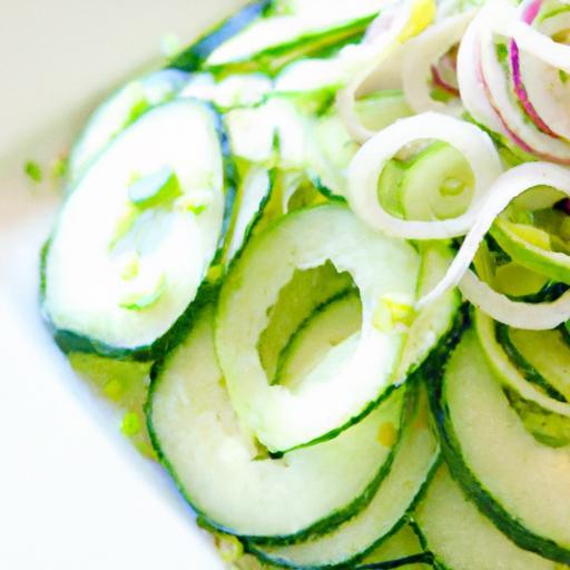 Refreshing Cucumber and Onion Salad: A Crisp, Tangy Delight