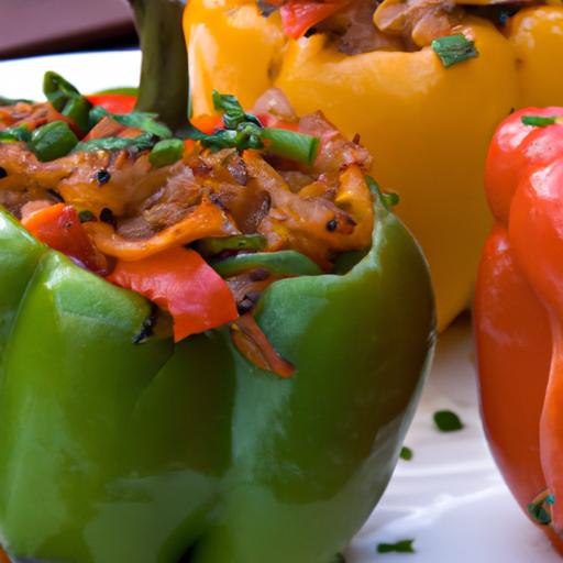 Flavor-Packed Stuffed Bell peppers with Ground Turkey Delight