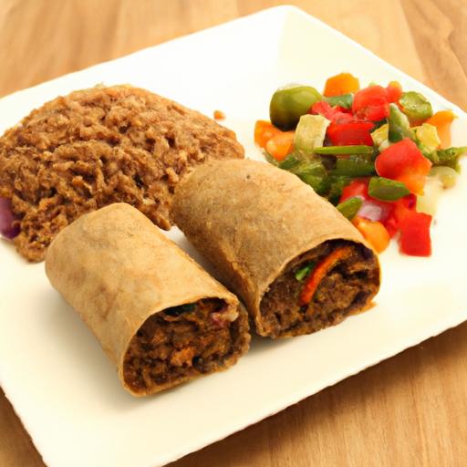 Wholesome Brown Rice & Black Bean Burritos: A Flavorful feast