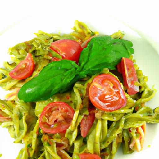 Fresh ‍& Flavorful: Vegan Pesto Pasta with Cherry⁢ Tomatoes