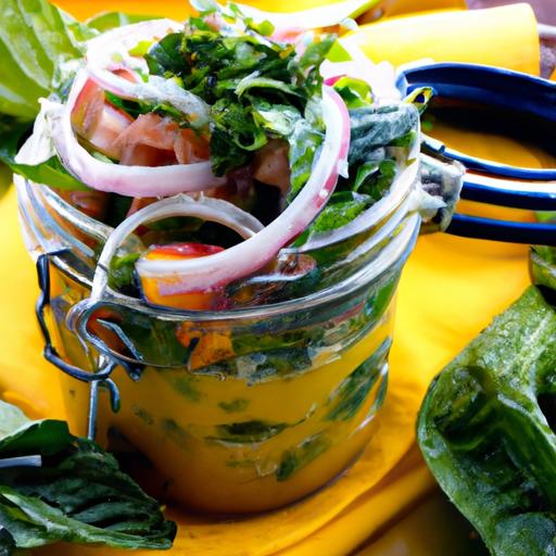 Fresh & Flavorful Mason Jar Salads with Zesty Balsamic Dressing