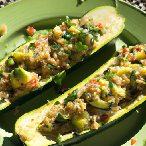 Delicious Vegan Stuffed Zucchini Boats: A Healthy Feast