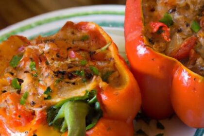 Flavor-Packed Stuffed Bell Peppers with Ground Turkey Delight