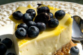 Zesty Lemon Blueberry Cheesecake: A Tangy Summer Delight