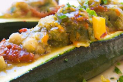 Delicious Vegan Stuffed Zucchini Boats: A Healthy Feast