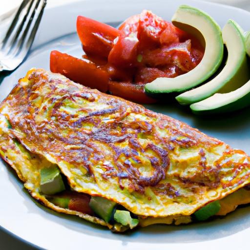 Creamy Avocado & Cheese Omelet: A Nutritious Morning Boost
