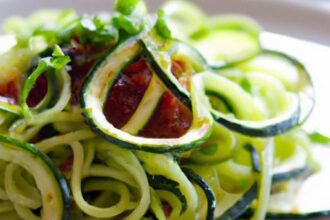 Twirl into Health: Zucchini Noodles with Zesty Marinara