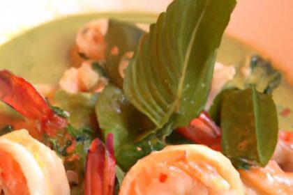 Savor the Spice: Authentic Thai Green Curry with Shrimp Delight