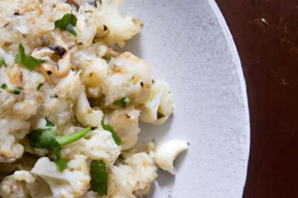 Garlic & Basil Cauliflower Rice: Flavorful Low-Carb Delight
