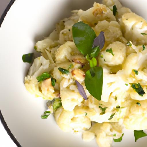 Garlic & Basil Cauliflower rice:⁣ flavorful​ Low-Carb Delight