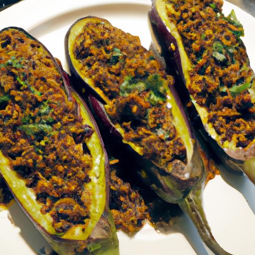 Lentil ​& Mint-Stuffed ⁢Eggplant: A‌ Flavorful‌ Mediterranean Twist