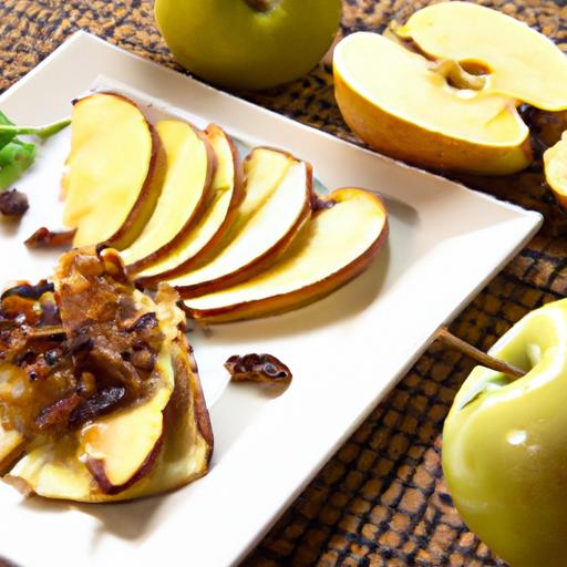 Crunchy Delight: Apple Slices Paired Perfectly with Almond Butter