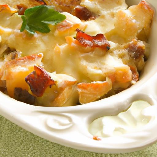 Savory Potato,⁣ Bacon & Cheese Casserole: A comfort Classic