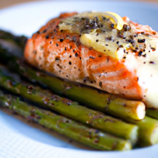 savor Roasted Salmon ⁣with garlic-Infused Asparagus‌ Delight