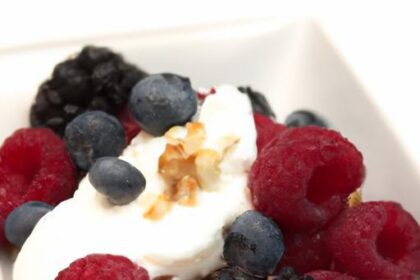 Power-Packed Delight: Greek Yogurt with Berries & Walnuts