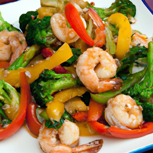 Sizzling Shrimp Stir-Fry with Broccoli & Colorful Peppers