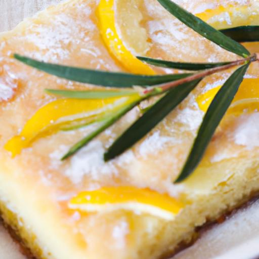 Brighten Your Day with Zesty Rosemary Lemon ​Bars Recipe