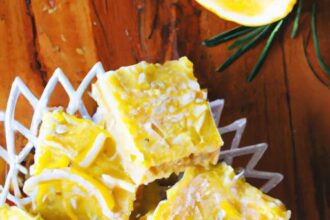 Brighten Your Day with Zesty Rosemary Lemon Bars Recipe