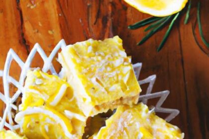 Brighten Your Day with Zesty Rosemary Lemon Bars Recipe